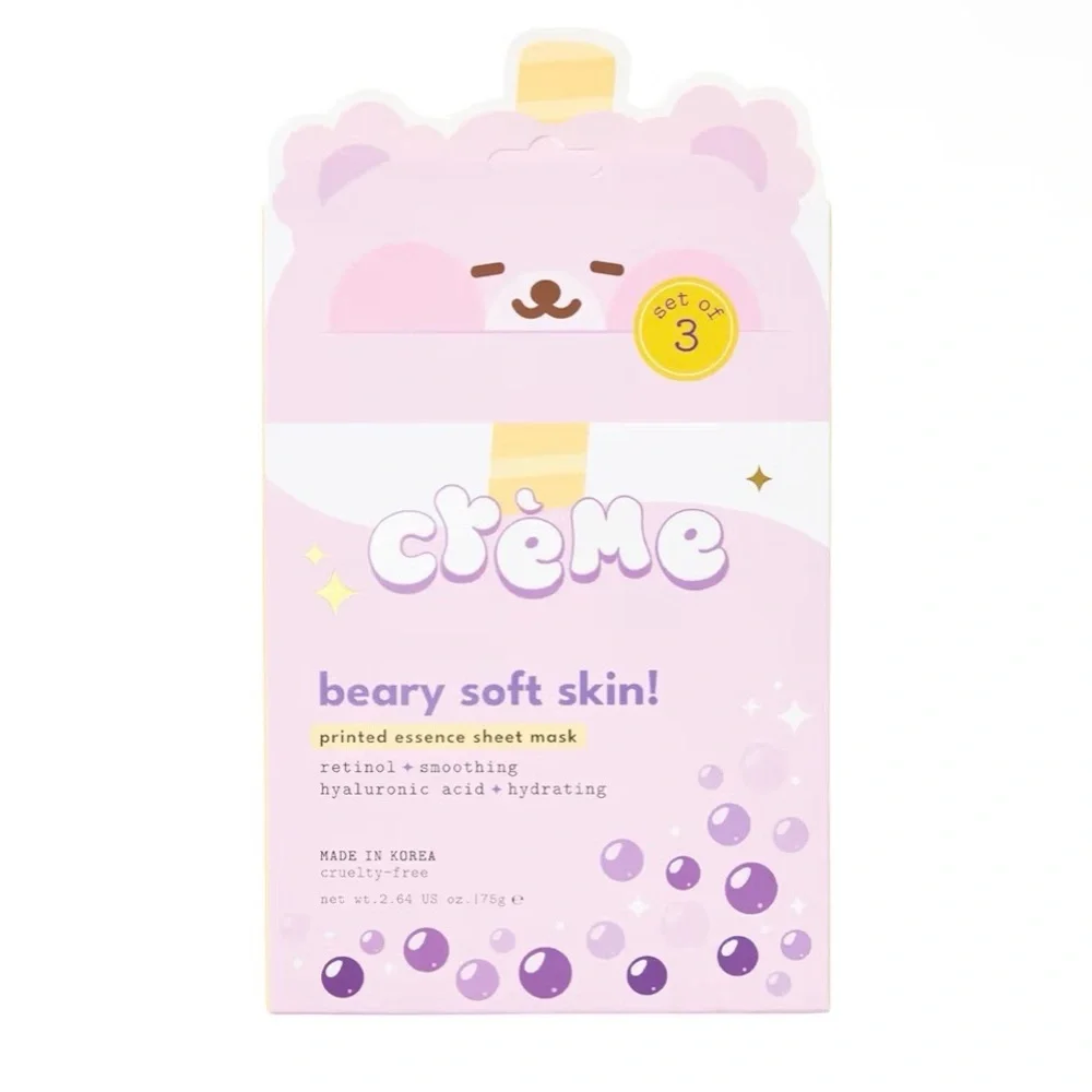 Cremo Pink Bear Hydrating Sheet Mask